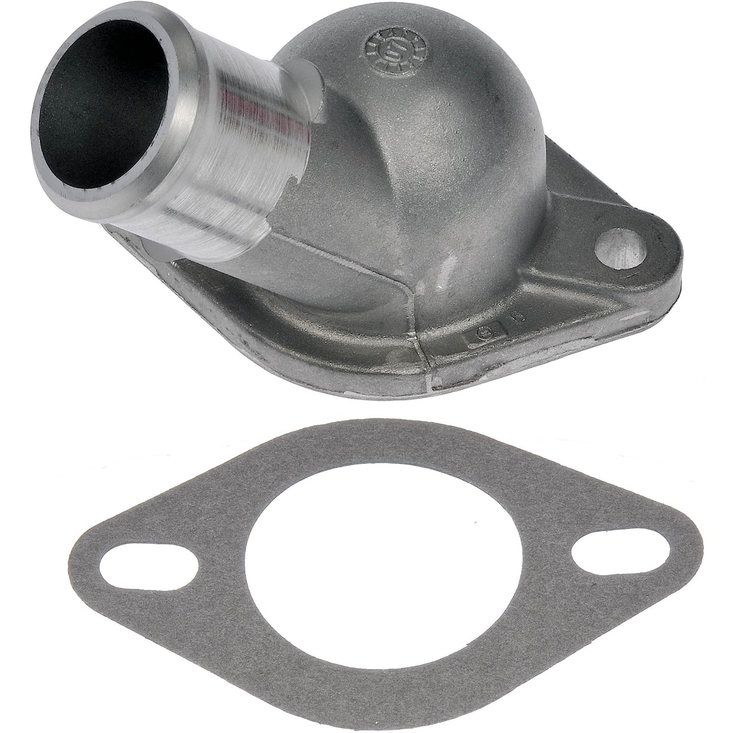902-756 Thermostat Housing OE Solutions Series - Coolant Housing/Water Outlet: with Housing and Gasket, 45 Degree Neck Angle - Dorman 902-756 Engine Coolant Thermostat Housing Compatible with Select Models - Dorman 902-756 Engine Coolant Thermostat Housing for Specific Models - DORMAN Engine Coolant Thermostat Housing for Ford - Engine Coolant Thermostat Housing - Thermostat Housing - Engine Coolant Thermostat Housing - Water Outlet - Coolant Outlet - Coolant Bleeder - This replacement engine coolant thermostat housing is engineered to match the fit and durability of the stock thermostat housing on specified vehicles. It is designed to withstand extreme temperature changes to extend service life. - Chevrolet 2014-96, GMC 2014-96, Workhorse 2004-00, Workhorse Custom Chassis 2002-01
