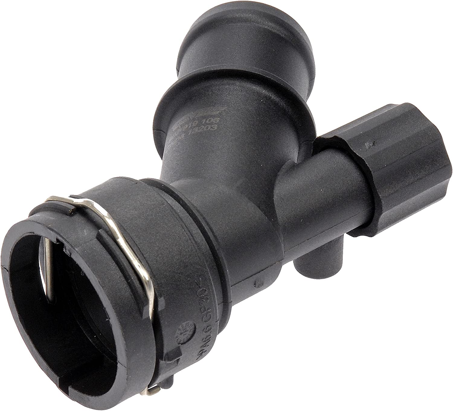 902-919 OE Solutions Series Cooling Hose Connector - Coolant Connector - Coolant Hose Connector - Coolant Hose Coupler - Heater Hose Connector - Coolant Hose Coupling - This radiator coolant hose connector is designed to match the appearance and function of the original hardware on specified applications. Made of quality materials, it is engineered for reliable performance and durability. - Audi 2006-97, Volkswagen 2013-98 - Coolant Hose Connector - Dorman 902-919 Radiator Coolant Hose Connector Compatible with Select Audi / Volkswagen Models