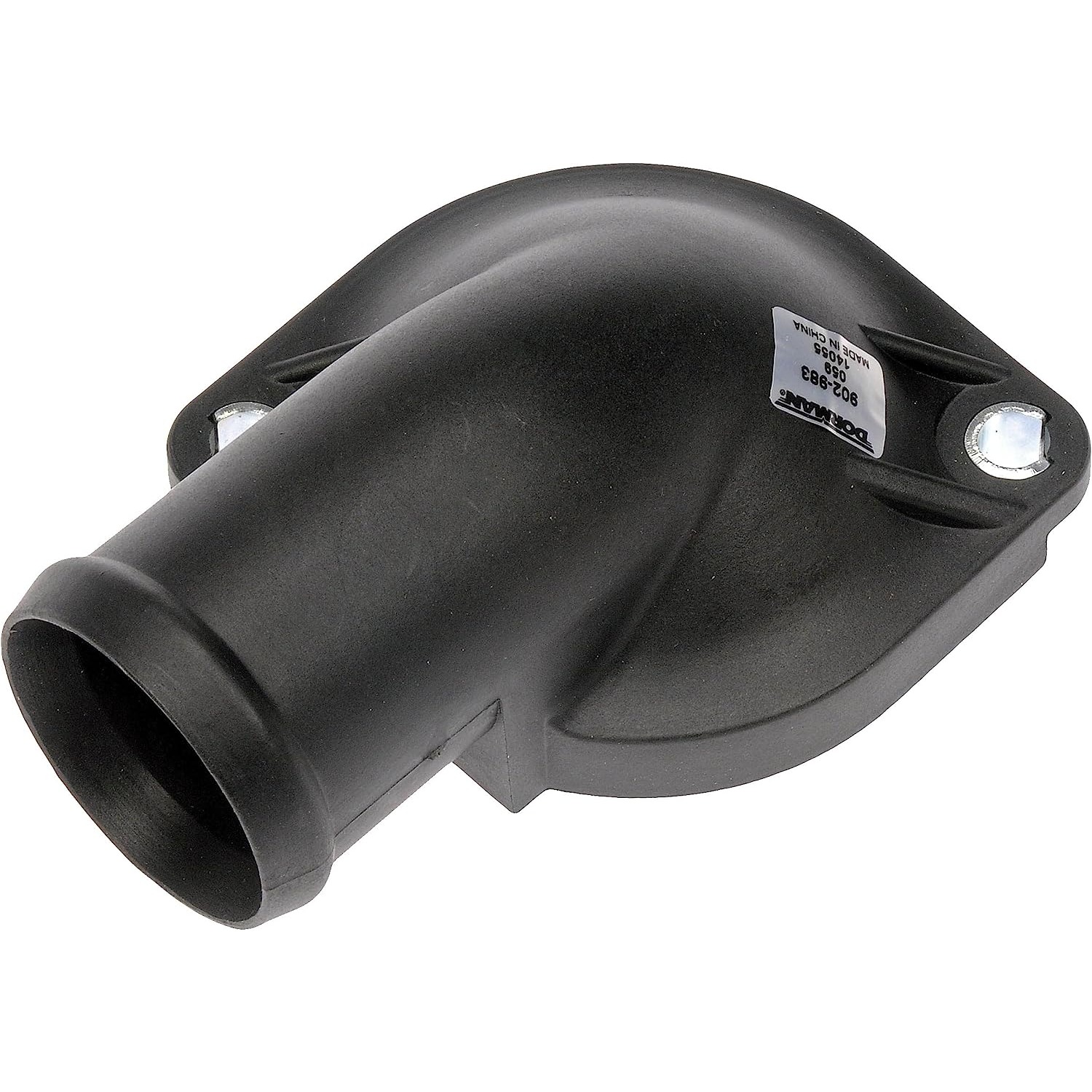 902-983 Thermostat Housing OE Solutions Series - Coolant Housing/Water Outlet: with Water Outlet, 90 Degree Neck Angle - Engine Coolant Thermostat Housing - Thermostat Housing - Engine Coolant Thermostat Housing - Coolant Bleeder - Coolant Outlet - Water Outlet - This replacement engine coolant thermostat housing is engineered to match the fit and durability of the stock thermostat housing on specified vehicles. It is designed to withstand extreme temperature changes to extend service life. - Audi 1991-90, Volkswagen 2006-96, Volkswagen 1994-92