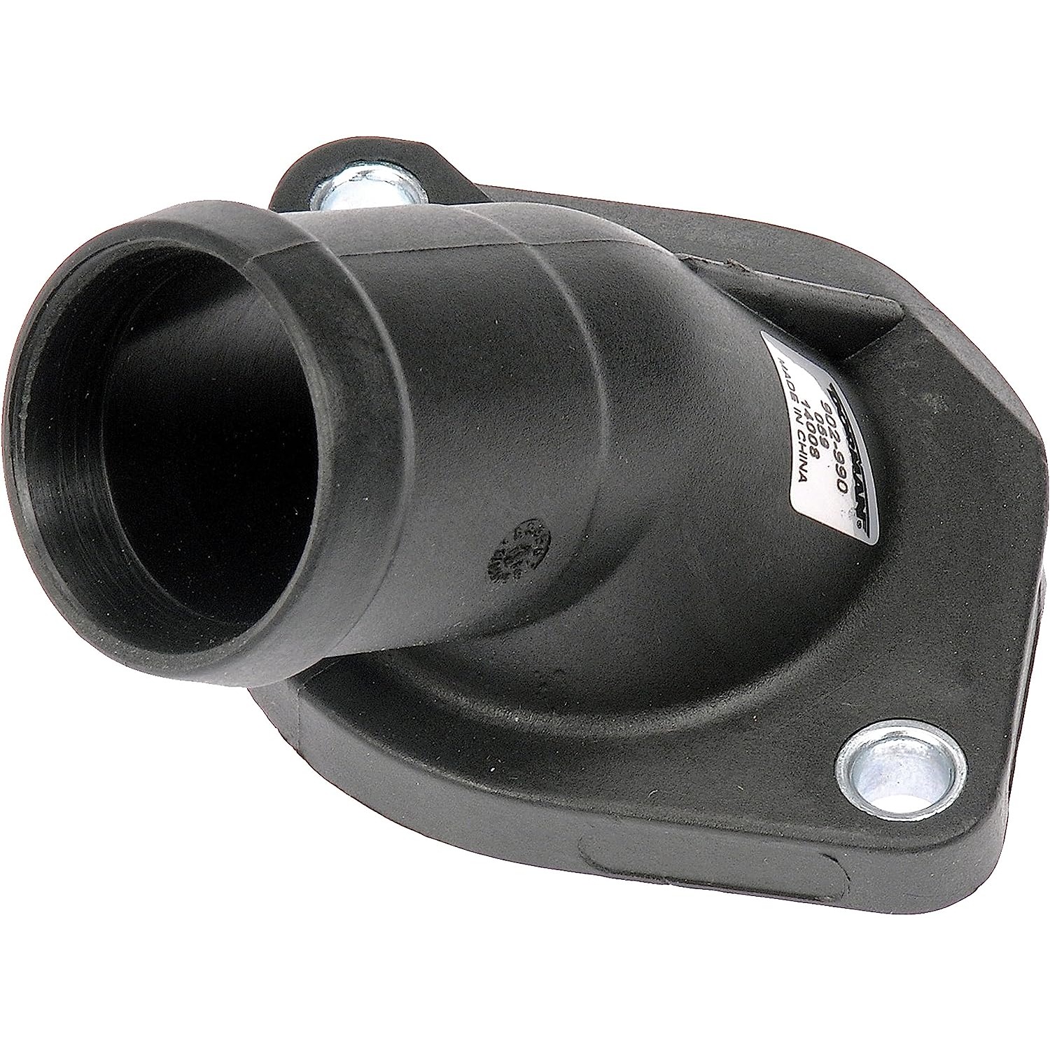 902-990 Thermostat Housing OE Solutions Series - Coolant Housing/Water Outlet: with Water Outlet and O-Ring, 45 Degree Neck Angle - Engine Coolant Thermostat Housing - Thermostat Housing - Engine Coolant Thermostat Housing - Coolant Bleeder - Coolant Outlet - Water Outlet - This replacement engine coolant thermostat housing is engineered to match the fit and durability of the stock thermostat housing on specified vehicles. It is designed to withstand extreme temperature changes to extend service life. - Audi 2001-95, Audi 1984-73, Volkswagen 2000-98, Volkswagen 1984-74