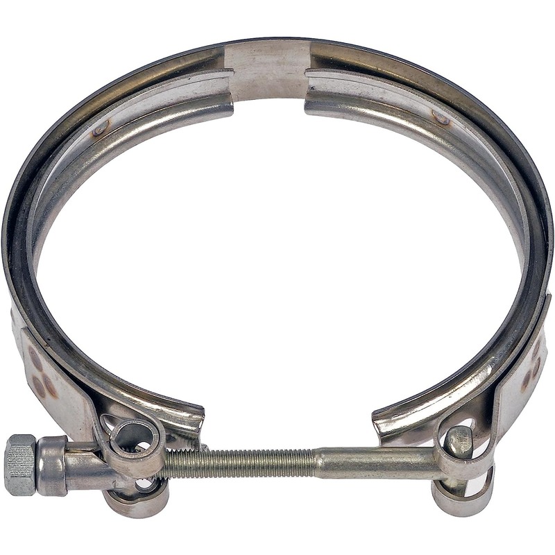 904-148 OE Solutions Series Exhaust Clamp - Direct Fit, Sold individually - Dorman 904-148 Exhaust Clamp Compatible with Select Models - Dorman Exhaust Clamp 904-148 - DORMAN Exhaust Down Pipe V-Band Clamp for GM - Silver - Exhaust Down Pipe V-Band Clamp - V-BAND CLAMP - Exhaust Down Pipe V-Band Clamp - Exhaust Pipe Clamp - Exhaust Bracket - Exhaust Line Clamp - This direct replacement exhaust clamp matches the fit and function of the original equipment clamp. Manufactured from quality materials for a long service life, it has undergone industry standard testing to ensure reliable performance. - Chevrolet 2016-04, GMC 2016-04, Workhorse 2011-05, Workhorse Custom Chassis 2005