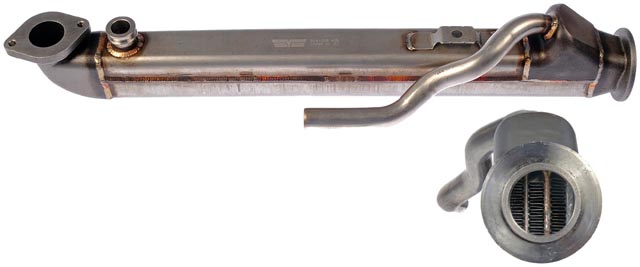 904-218 OE Solutions Series EGR Cooler - Stainless Steel, Direct Fit, Sold individually - Dorman EGR Cooler 904-218 - EGR Cooler - Exhaust Gas Recirculation Cooler Kit - Exhaust Gas Recirculation Gas Cooler - This EGR cooler has been engineered to match the fit and function of the original EGR cooler on specific vehicle years, makes and models. It has undergone rigorous testing and OEM benchmarking to ensure reliability. - Ford 2010-04, IC Corporation 2008-05, International 2012-05 - Exhaust Gas Recirculation Cooler Kit