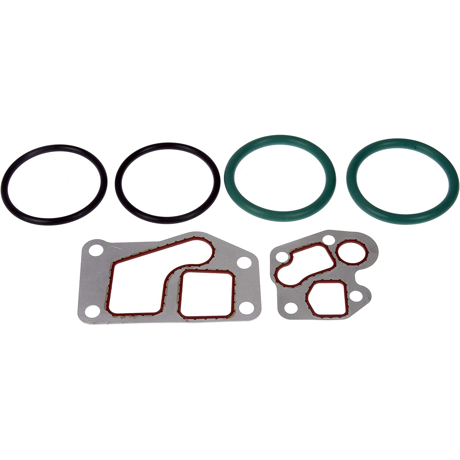 904-223 OE Solutions Series Oil Cooler Gasket Set - Direct Fit - Diesel Oil Cooler Gasket Kit - Dorman Engine Oil Cooler Gasket 904-223 - DORMAN Engine Oil Cooler Gasket Set for Ford - Oil Cooler Gasket - Diesel Oil Cooler Gasket Kit - Engine Oil Cooler Seal Set - This engine oil cooler gasket set is designed to match the original bolts required to repair and restore proper function to the oil cooler on specified vehicles. - Ford 1994-90, International 1993-90