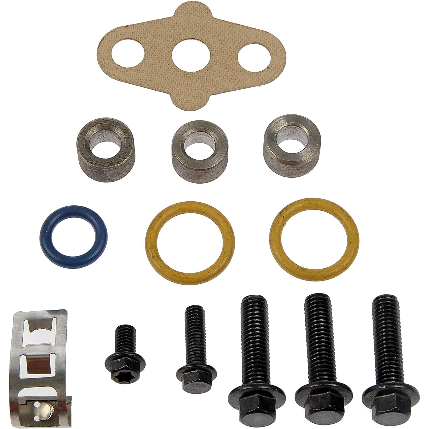 904-234 OE Solutions Series Turbo Mounting Kit - Direct Fit - Dorman 904-234 Turbocharger Mounting Kit Compatible with Select Models - DORMAN Turbocharger Installation Gasket Kit for Ford - Dorman Turbocharger Kit 904-234 - Turbocharger Installation Gasket Kit - TURBO HARDWARE KIT - Turbocharger Installation Gasket Kit - Turbo Mounting Kit - This turbocharger mounting kit is designed to match the original hardware required to remount and repair the turbocharger on specified vehicles. Made of quality components, this kit is engineered for reliable performance and durability. - Ford 2010-03, IC 2007, IC Corporation 2008-05, International 2010-02