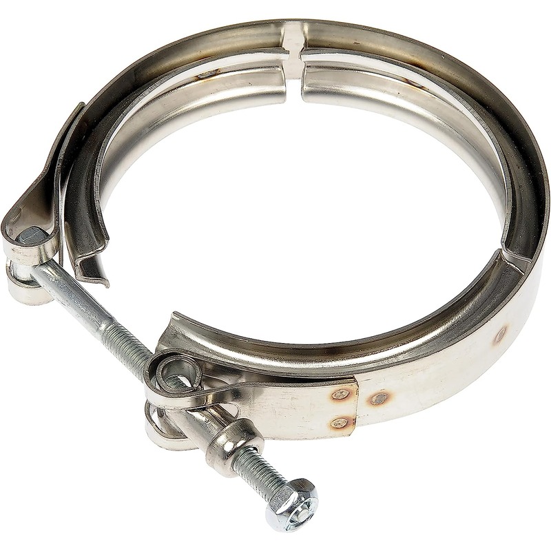 904-254 OE Solutions Series Exhaust Clamp - Direct Fit, Sold individually - DORMAN 5.75" V-Band Exhaust Clamp for Chevrolet - Dorman 904-254 Exhaust Clamp Compatible with Select Models - Dorman Exhaust Clamp 904-254 - Exhaust Down Pipe V-Band Clamp - V-BAND EXHAUST CLAMP - Exhaust Down Pipe V-Band Clamp - Exhaust Pipe Clamp - Exhaust Bracket - Exhaust Line Clamp - This direct replacement exhaust clamp matches the fit and function of the original equipment clamp. Manufactured from quality materials for a long service life, it has undergone industry standard testing to ensure reliable performance. - General Motors 2016-92