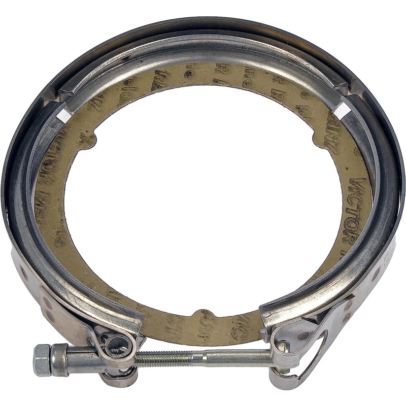 904-353 OE Solutions Series Exhaust Clamp - Direct Fit, Sold individually - Dorman 904-353 Turbocharger Adapter to Front Pipe Exhaust Clamp Compatible with Select Dodge / Ram Models - Dorman Exhaust Clamp 904-353 - DORMAN Exhaust Down Pipe V-Band Clamp for Dodge-Ram - Exhaust Down Pipe V-Band Clamp - V-BAND CLAMP - Exhaust Down Pipe V-Band Clamp - Exhaust Line Clamp - Exhaust Pipe Clamp - Exhaust Bracket - This direct replacement exhaust clamp matches the fit and function of the original equipment clamp. Manufactured from quality materials for a long service life, it has undergone industry standard testing to ensure reliable performance. - Dodge 2013-08, Ram 2015-11
