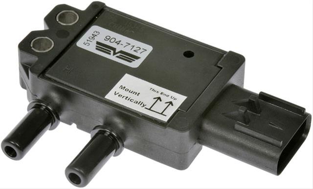 904-7127 Direct Fit Diesel Particulate Filter Pressure Sensor, Sold Individually - Dorman 904-7127 Exhaust Gas Differential Pressure Sensor Compatible with Select Models , Black - Dorman Exhaust Gasket Differential Pressure Sensor 904-7127 - Dpf Differential Pressure Sensor