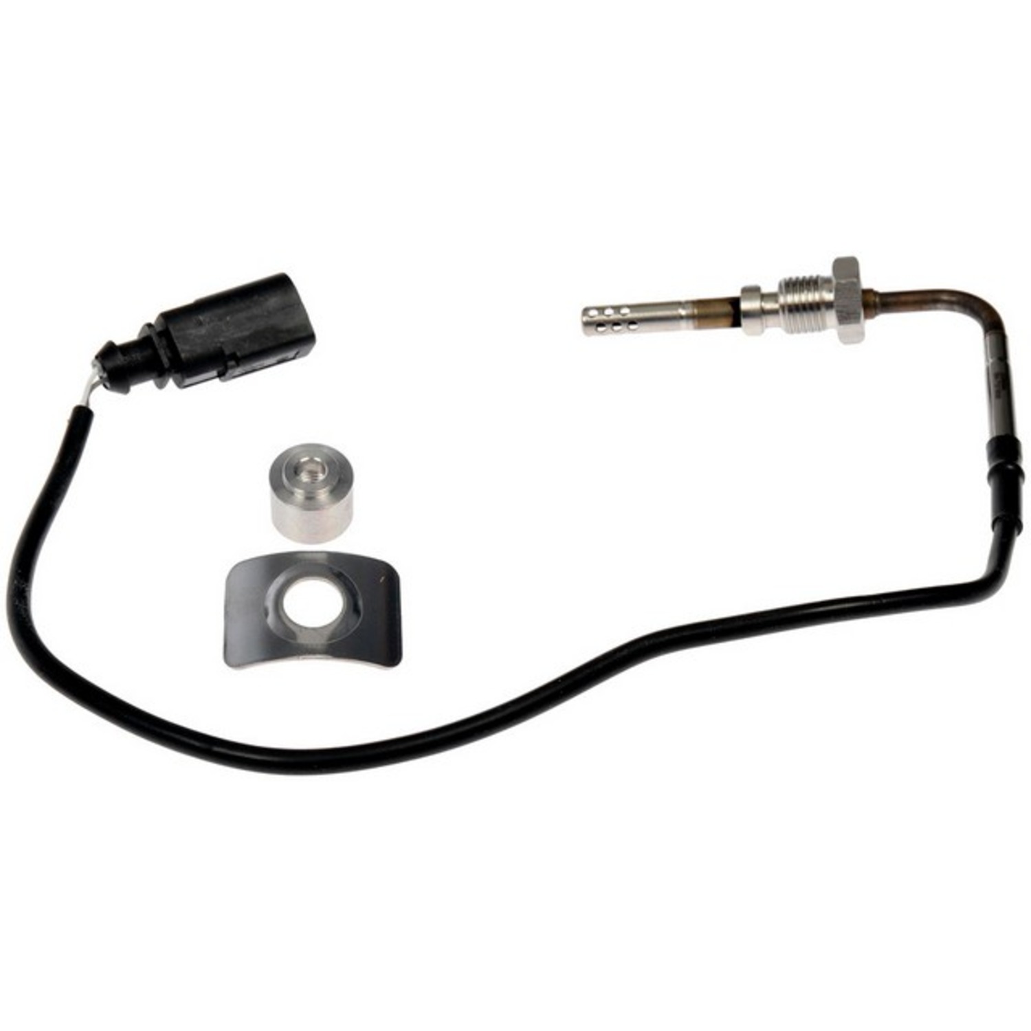 904-715 OE Solutions Series EGT Sensor - Dorman Exhaust Gas Temperature (EGT) Sensor 904-715 - Exhaust Gas Temperature Sensor - Exhaust Temp Sensor - Exhaust Gas Temperature Sensor - Temperature Sensor - Exhaust Sensor - Need to replace an EGT sensor? This sensor is a direct replacement for the original equipment sensor on specific vehicles. Also keep in mind that these EGT sensors frequently seize in the exhaust bung, making replacement difficult and damaging the bung. This Dorman OE FIX solution also comes with a bung repair kit, which allows you to weld in a new bung if necessary, rather than replacing the entire exhaust pipe. - Audi A8 Quattro 2014, Volkswagen Touareg 2016-11