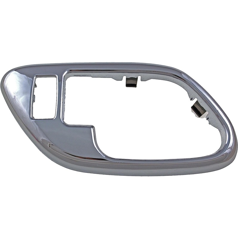91189 Front, Driver Side Door Handle Trim - Dorman Interior Door Handle Bezel 91189 - DORMAN Interior Door Handle Bezel for Chevrolet / GMC - Black - INTERIOR DOOR HANDLE - Interior Door Handle Bezel Front Left With Powerlock Hole - Interior Door Handle Surround - This interior door handle bezel is designed to match the fit, appearance and function of the original bezel on specified vehicles, and is engineered for durability and reliable performance. - Chevrolet 2000-95, GMC 2000-95