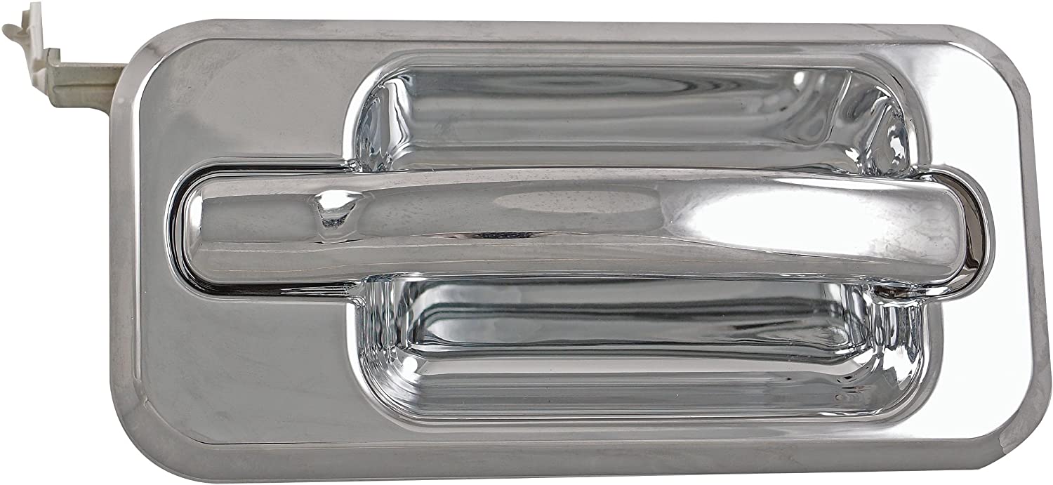 91210 Front, Passenger Side Chrome Exterior Door Handle, Without Key Hole, Help Series - Dorman 91210 Front Passenger Side Exterior Door Handle Compatible with Select Hummer Models, Chrome - Dorman - HELP Exterior Door Handle 91210 - Exterior Door Handle Front Right No Keyhole Chrome