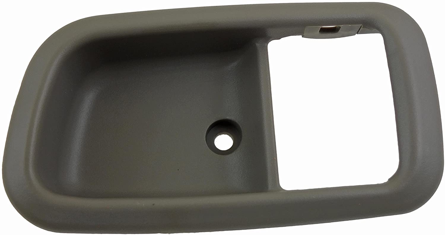 91361 Front, Driver Side Door Handle Trim - Dorman Interior Door Handle Bezel 91361 - Interior Door Handle Front Left Bezel Gray Charcoal
