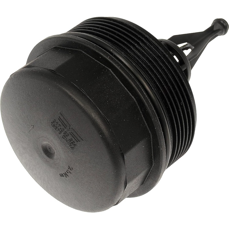 917-062 Help Series Oil Filter Cover - Direct Fit - Dorman 917-062 Oil Filter Cap - Plastic Compatible with Select Models - Dorman Oil Filter Cover 917-062 - DORMAN Plastic Engine Oil Filter Cap for Dodge / Freightliner - Black - Oil Filter Cap - Plastic - 16 Flutes - 92 mm