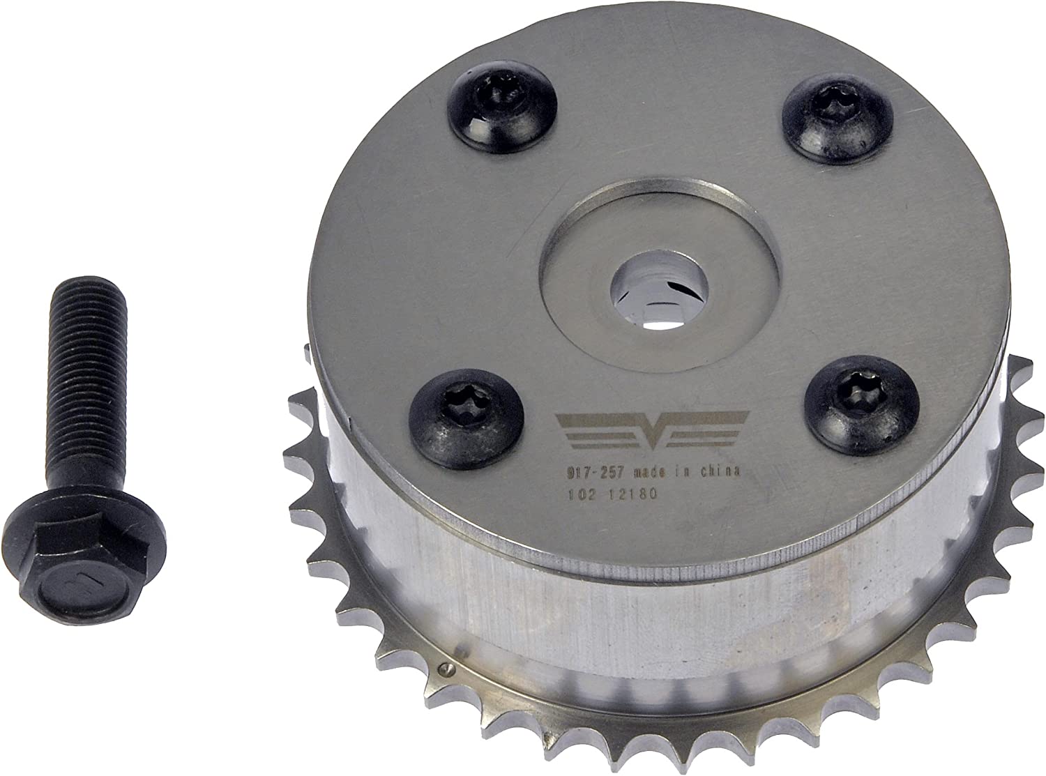 917-257 OE Solutions Series Cam Phaser - Cam Phaser - Camshaft Phaser - Variable Timing Camshaft Gear - Variable valve timing actuator - Cam phaser - Variable valve timing gear - The variable valve timing sprocket is key to ensuring an engine's performance and clean running. Replace a worn factory VVT sprocket with this quality engineered sprocket to restore lost performance. Designed to install and perform like the original. - Chevrolet 2002-00, Pontiac 2008-03, Toyota 2009-98 - Camshaft Phaser - Variable Timing Camshaft Gear - Dorman 917-257 Engine Variable Valve Timing (VVT) Sprocket Compatible with Select Chevrolet / Pontiac / Toyota Models - Dorman Variable Valve Timing Sprocket 917-257