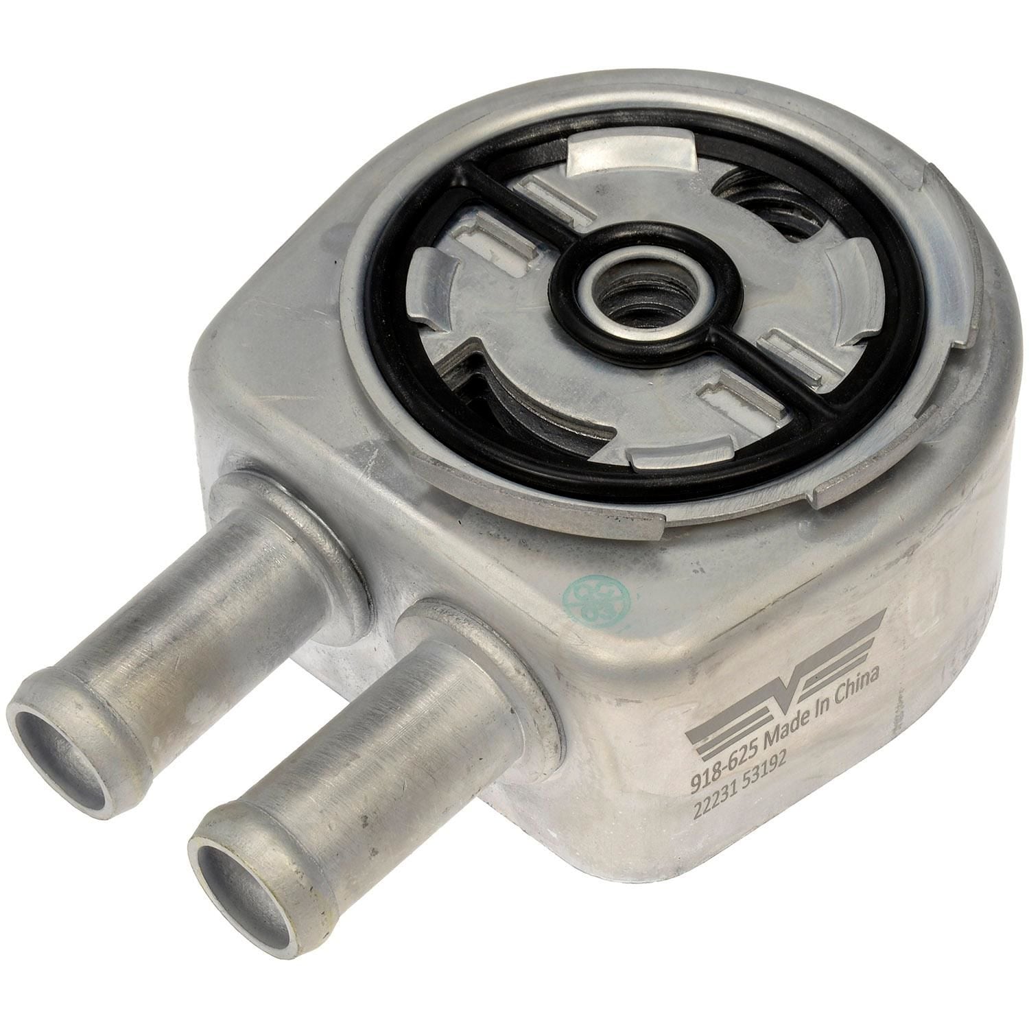 918-625 Engine Oil Cooler - Dorman 918-625 Engine Oil Cooler Compatible with Select Ford/Lincoln Models - Dorman - OE Solutions Engine Oil Cooler 918-625 - Engine Oil Cooler - Engine Oil Cooler - Aluminum, 5.5 in. Length, 4 in. Width, 0.75 in. Diameter, Natural Finish - Oil Cooler - Engine Oil Cooler - This direct replacement oil cooler matches the fit and function of the original equipment oil cooler for a reliable repair. This part has undergone extensive testing to ensure adherence to precise design standards. - Ford 2023-12, Lincoln 2016-13