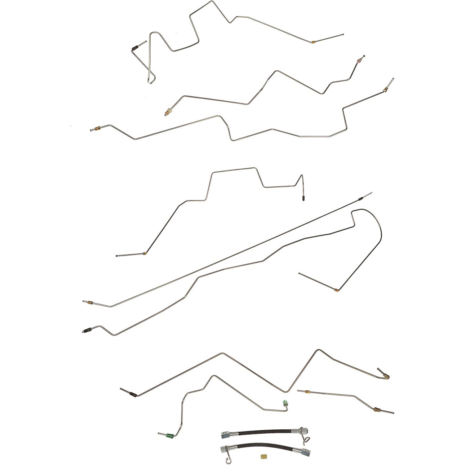 919-027 OE Solutions Series Brake Line, Stainless Steel - Dorman 919-027 Stainless Steel Preformed Brake Line Compatible with Select Dodge Models (OE FIX) - Dorman Brake Hydraulic Line 919-027 - Preformed Brake Line - Stainless Steel Preformed Brake Line - Stainless Steel Preformed Brake Line - Brake Lines - Preformed Brake Lines - Stainless Steel Brake Line - Stainless Steel Brake Hydraulic Line - Steel Brake Lines - Original equipment brake lines are highly rust prone. This Dorman OE FIX brake hydraulic line kit is made of upgraded stainless steel to resist corrosion. It's also pre-formed to fit specific vehicle applications for easier installation. - Dodge Ram 1500 2003-02