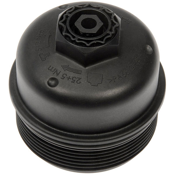 921-156 OE Solutions Series Oil Filter Cover - Direct Fit - Dorman 921-156 Oil Filter Cap - Plastic Compatible with Select Audi/Seat/Volkswagen Models - Dorman Oil Filter Cover 921-156 - Oil Filter Cap - Plastic - Oil Filter Cap - Plastic - Oil Filter Cover - Cap Assembly - Oil Filter Retainer - Cracked or stripped filter cover making oil changes difficult? This direct replacement oil filter cap matches the fit and function of the original equipment cap for a reliable repair. - Audi 2019-14, Volkswagen 2023-18, Volkswagen 2016-15