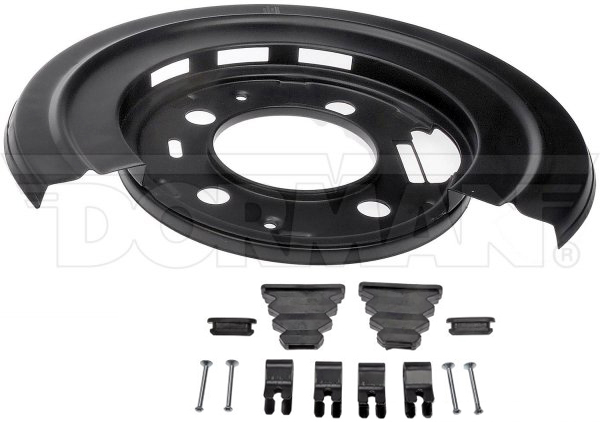 924-224 Brake Dust Shields Black, Steel, OE Solutions Series - Brake Dust Shield - Dorman 924-224 Rear Passenger Side Brake Dust Shield Compatible with Select Ford Models - Dorman Brake Shoe Backing Plate 924-224 - Dust Shield - Brake Dust Shield - Brake Backing Plate - Backing Plate - Brake Shield - Protect the braking system from debris and corrosive weather conditions with this rust-resistant replacement brake dust shield. Dimensional verification and salt spray testing ensures proper fit and extended service life. - Ford 2012-99