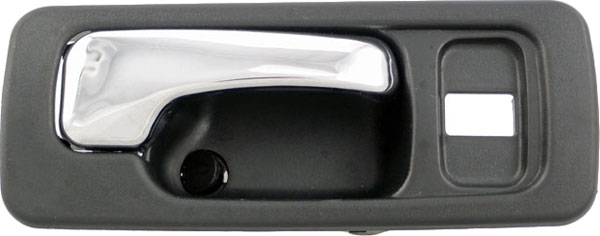 92428 Front, Passenger Side Black Interior Door Handle, Without door lock button, Help Series - Dorman - HELP Interior Door Handle 92428 - Interior Door Handle Front Right with Lock Hole Chrome Black - Interior Door Handle Front Right With Lock Hole Chrome Black