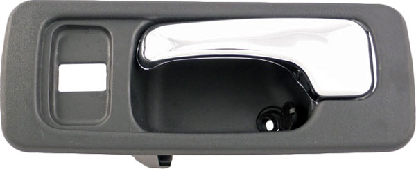 92429 Front, Driver Side Chrome Interior Door Handle, Without Door Lock Button, Help Series - Dorman 92429 Front Driver Side Interior Door Handle Compatible with Select Honda Models, Black; Chrome - Dorman - HELP Interior Door Handle 92429 - Interior Door Handle Front Left with Lock Hole Chrome Black - Interior Door Handle Front Left With Lock Hole Chrome Black