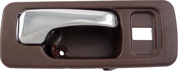 92430 Front, Passenger Side Brown Interior Door Handle, Without door lock button, Help Series - Dorman - HELP Interior Door Handle 92430 - Interior Door Handle Front Right With Lock Hole Chrome Brown - INTERIOR DOOR HANDLE - Interior Door Handle Front Right With Lock Hole Chrome Brown - Interior Handle - Door Handle - Inside Door Handle - Want a new interior door handle that matches the original, for far less than going back to the dealership? This replacement door handle was engineered to match the fit and appearance of the stock handle on specific vehicle years, makes and models. - Honda Accord 1993-90