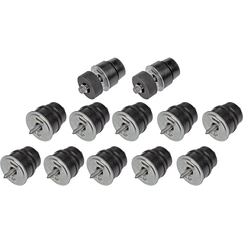 924-327 Direct Fit Body Mount Kit, Kit - Body Mount Kit - Ford Body Mount Kit - Body Mount Bushing - Cradle Mounts - Body Cushion - Subframe Cushion - This body mount set is designed to match the original hardware required to repair missing or damaged mounts on specified vehicles. Made of quality components, this kit is engineered for reliable performance and durability. - Ford 2011-03, Lincoln 2011-04, Mercury 2011-03 - Dorman 924-327 Body Mount Set Compatible with Select Ford / Lincoln / Mercury Models - Dorman Body Mount Set 924-327 - Ford Body Mount Kit