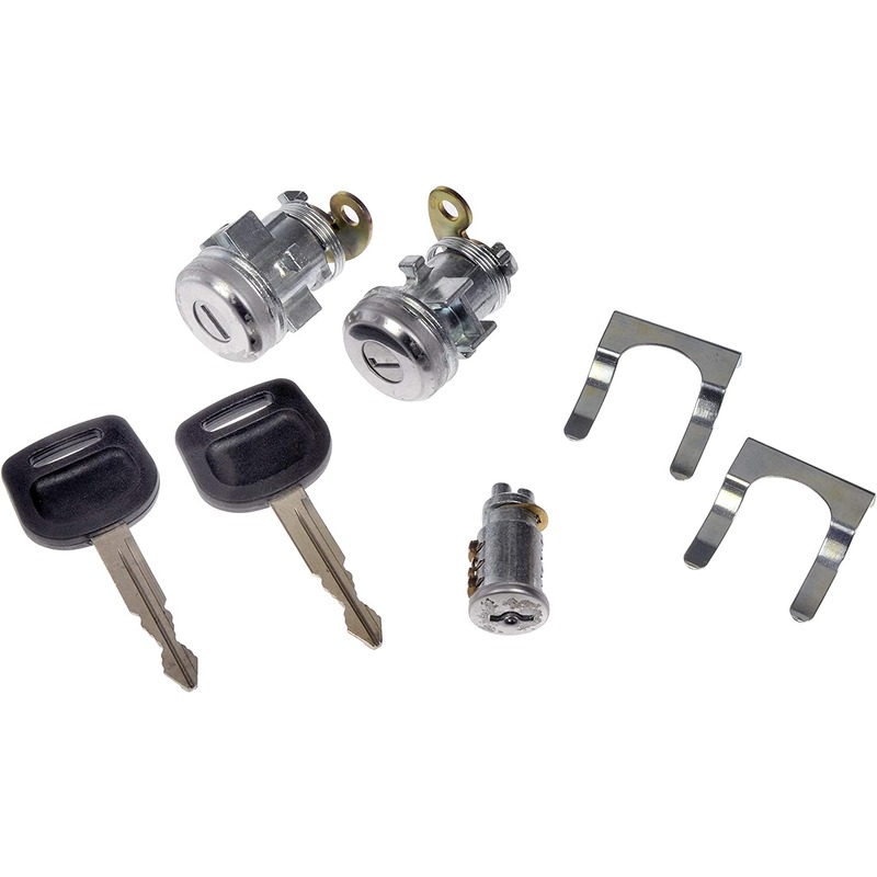 924-5220 HD Solutions Series Ignition Lock Cylinder - Dorman 924-5220 Vehicle Lock Cylinder Kit Compatible with Select Freightliner Models, Chrome - Dorman Ignition Lock Cylinder 924-5220 - DORMAN Metal Ignition and Door Lock Cylinder Kit for Freightliner - Ignition And Door Lock Cylinder Kit