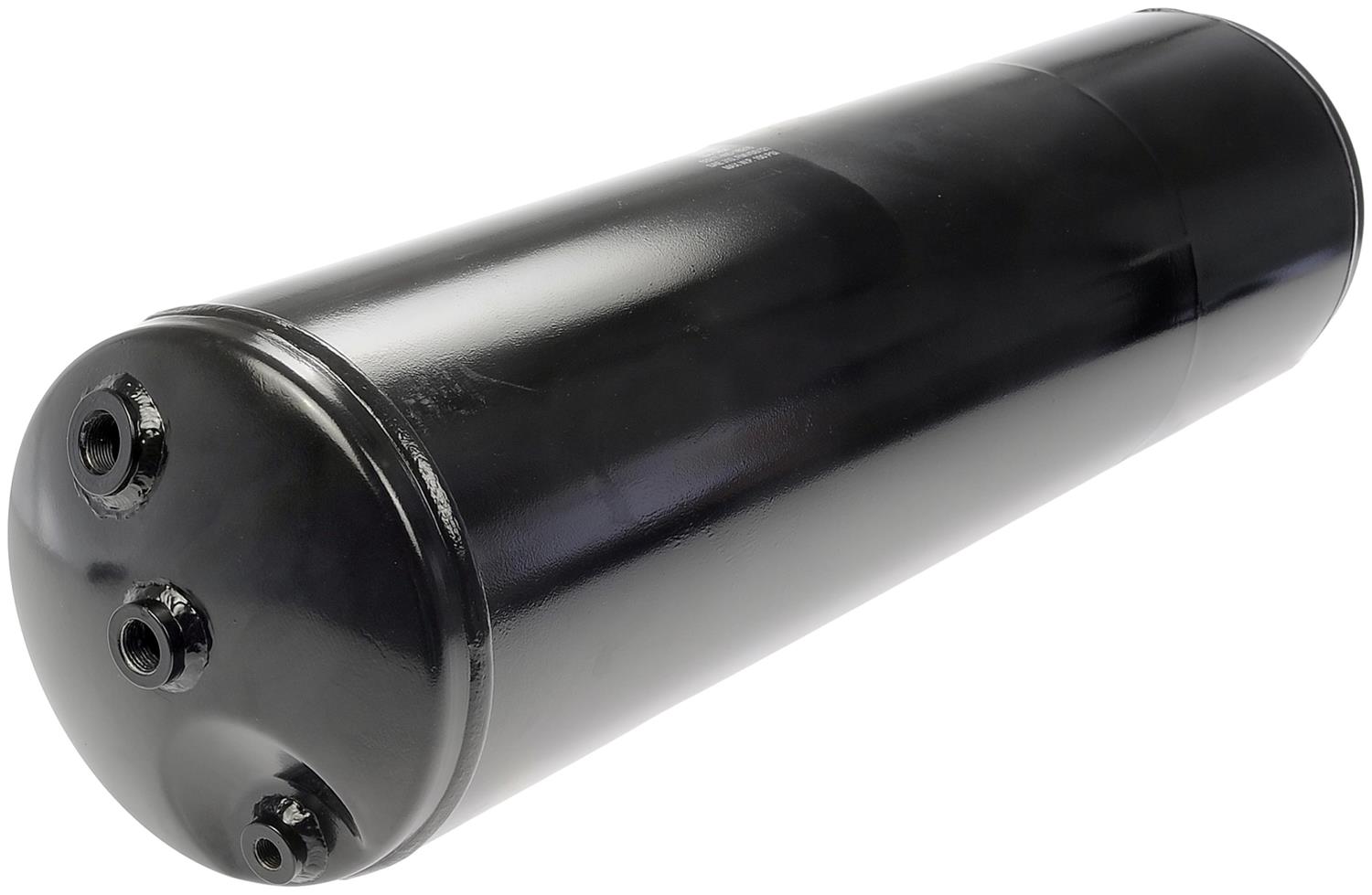 924-5804 Air Tank - Direct Fit, Sold individually - Air Brake Reservoir - Black, Carbon Steel, 33 in. Length, 8.5 in. Diameter, 150 PSI, 10 Ports - Air Tank Assembly - DORMAN 33" Air Tank Assembly for IC Corporation - Black - Dorman 924-5804 Air Tank Assembly Compatible with Select IC Corporation/International Models