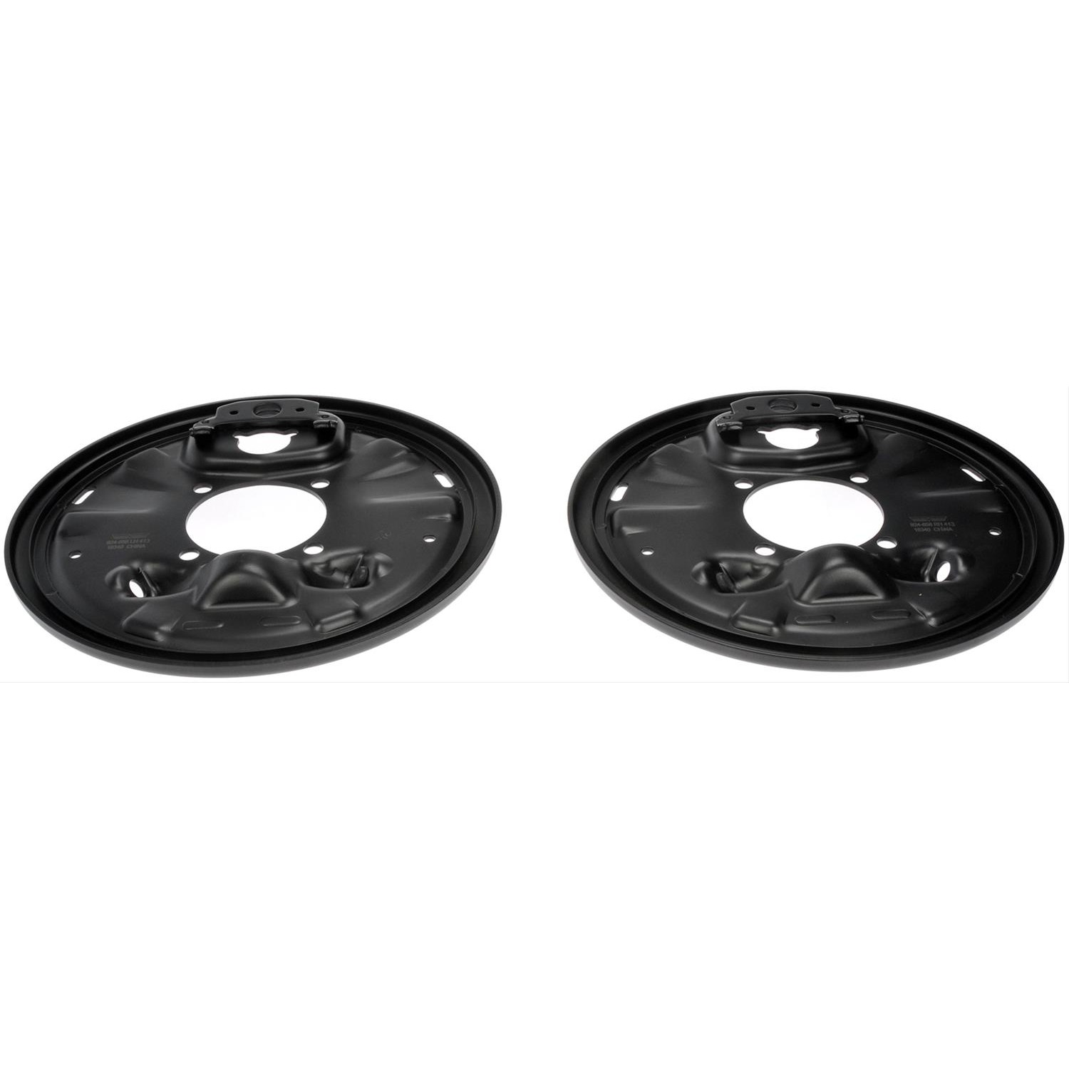 924-658 Rear Brake Dust Shields Black, Steel, OE Solutions Series - Backing Plate - Brake Backing Plate - 1 Pair - Dust Shield - Brake Dust Shield - Brake Shield - This brake backing plate provides structure for the other components in the braking system, while also helping to keep debris from entering. It is designed with a rust-resistant coating that counters harsh winter weather conditions and humidity. - Cadillac 1996-91, Chevrolet 2002-92, GMC 2002-92 - Brake Dust Shield - 1 Pair - Dorman 924-658 Rear Brake Dust Shield - 1 Pair Compatible with Select Cadillac/Chevrolet/GMC Models - Dorman Brake Shoe Backing Plate 924-658