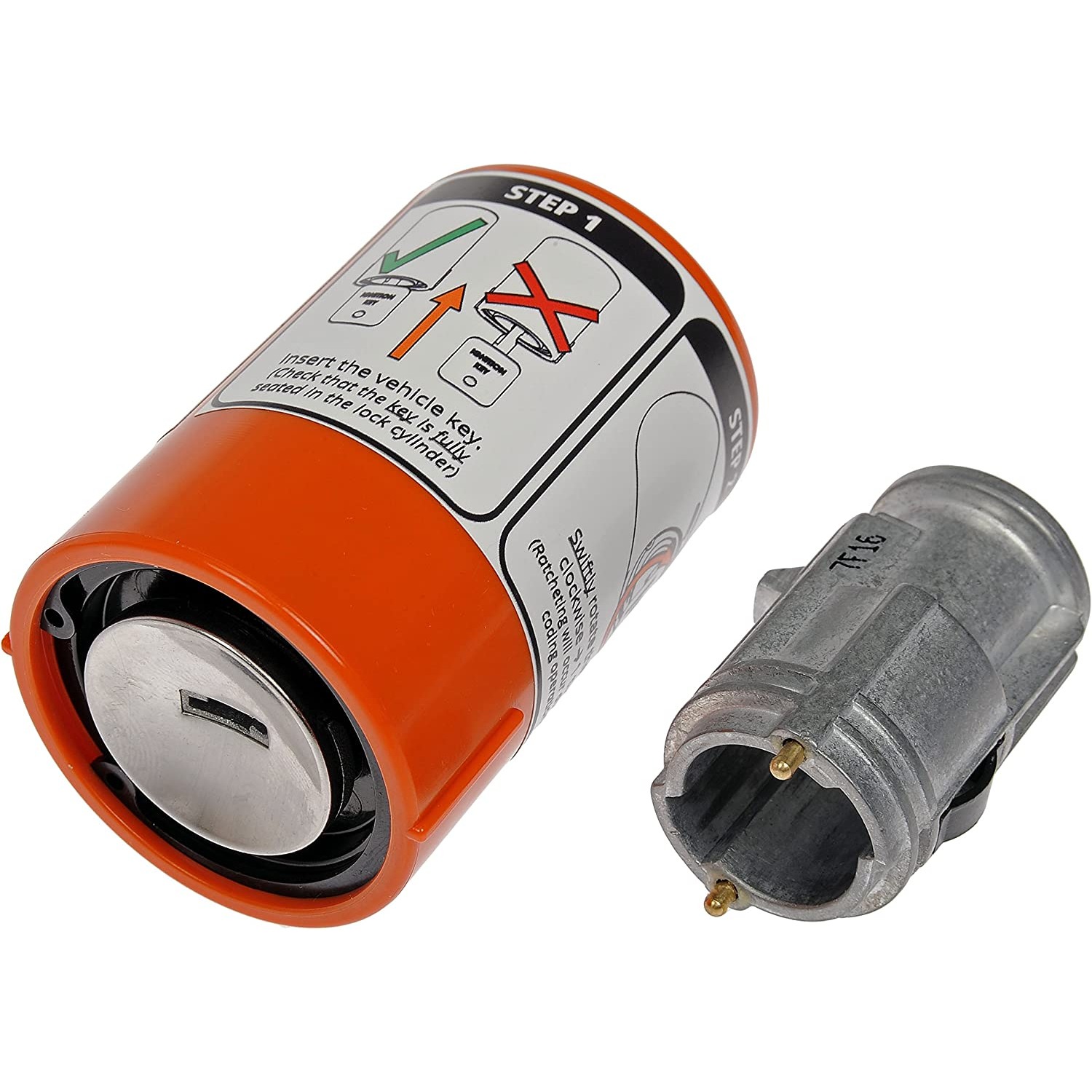 924-793 OE Solutions Series Ignition Lock Cylinder - Dorman 924-793 Mechanical Key Relearn Ignition Lock Cylinder Compatible with Select Chrysler / Dodge / Mitsubishi Models (OE FIX) - Dorman - OE Solutions Ignition Lock Cylinder 924-793 - IGNITION LOCK CYL - Mechanical Key Relearn Ignition Lock Cylinder - Ignition Key Cylinder - Replacing an ignition lock cylinder usually requires a tedious, manual recoding process. This Dorman OE FIX replacement includes a patent-pending tool that allows you to easily, instantly code the new cylinder to your existing key. - Chrysler 2007, Dodge 2010-01, Mitsubishi 2009-06 - Mechanical Key Relearn Ignition Lock Cylinder - Mechanical Key Relearn Ignition Lock Cylinder: OE Fix; Coding Tool Included