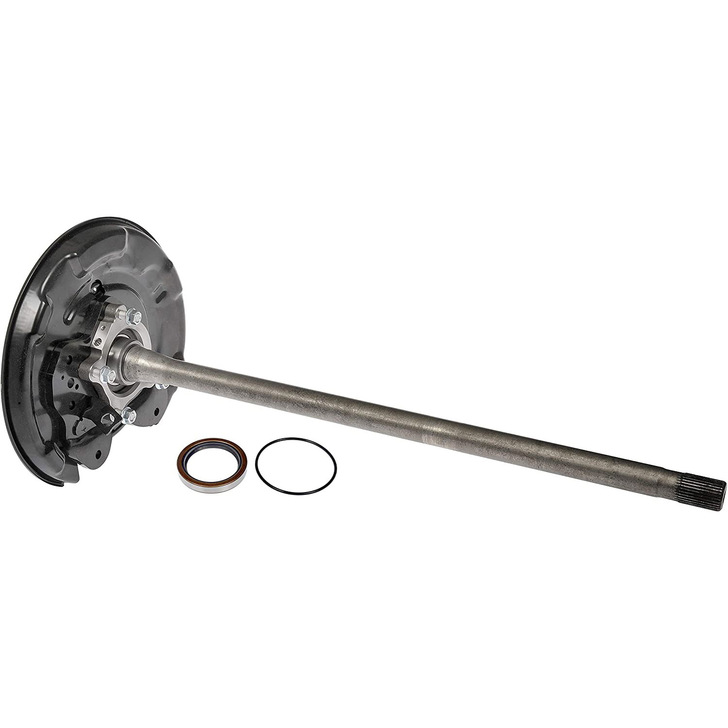 926-143 Rear, Driver Side OE Solutions Series Axle Shaft - Dorman 926-143 Rear Driver Side Pre-Pressed Rear Axle Compatible with Select Toyota Models (OE FIX) - Dorman Axle Shaft 926-143 - Pre-Pressed Axle - Pre-Pressed Rear Axle - Axle Shaft, Bearing and Hub Assembly - Axle Shaft, Bearing and Hub Set - Replacing a worn wheel bearing usually requires a time-consuming procedure with a shop press. This Dorman OE FIX loaded axle includes all critical components already assembled for a fast, simple, safe install. - Toyota Tundra 2016-07 - Pre-Pressed Rear Axle