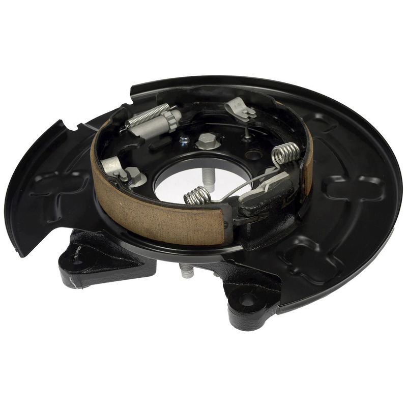 926-373 Backing Plate - Sold individually - Backing Plate - Backing Plate - Loaded Brake Backing Plate - Preassebled Parking Brake Assembly - Loaded Backing Plate - Loaded Parking Brake Assembly - Servicing corroded parking brake shoe and backing plate assemblies is a time-consuming repair. This loaded brake backing plate is preassembled with the components required to make a complete repair, saving time and hassle. - Ford F-150 2020-12, Ford Lobo 2020-12, Lincoln Mark LT 2014-12 - Dorman 926-373 Rear Driver Side Parking Brake Assembly Compatible with Select Ford/Lincoln Models - Dorman Brake Shoe Backing Plate 926-373 - Loaded Brake Backing Plate