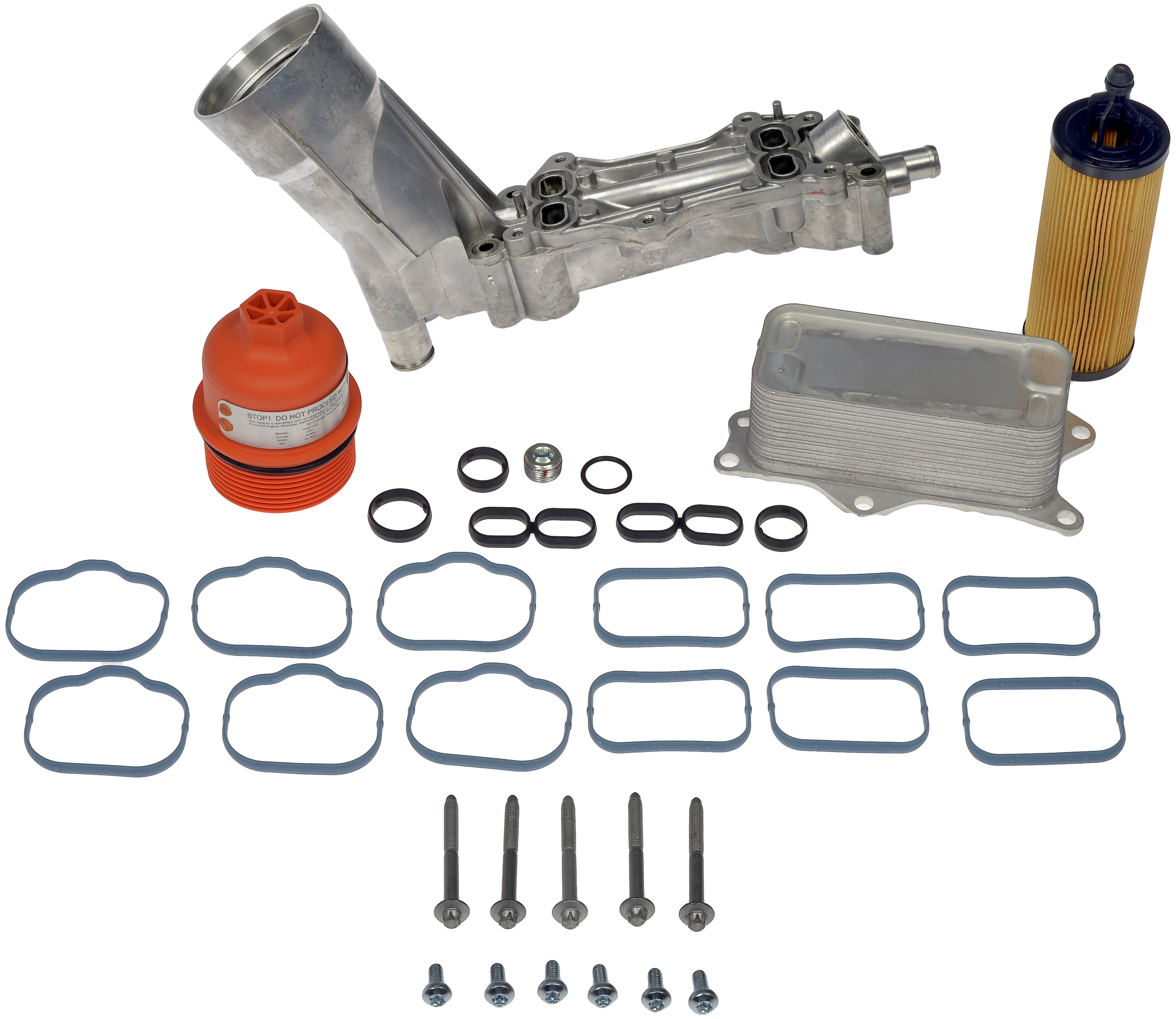 Dorman 926-959 - Upgraded Aluminum Engine Oil Filter Housing with Oil Cooler and Filter