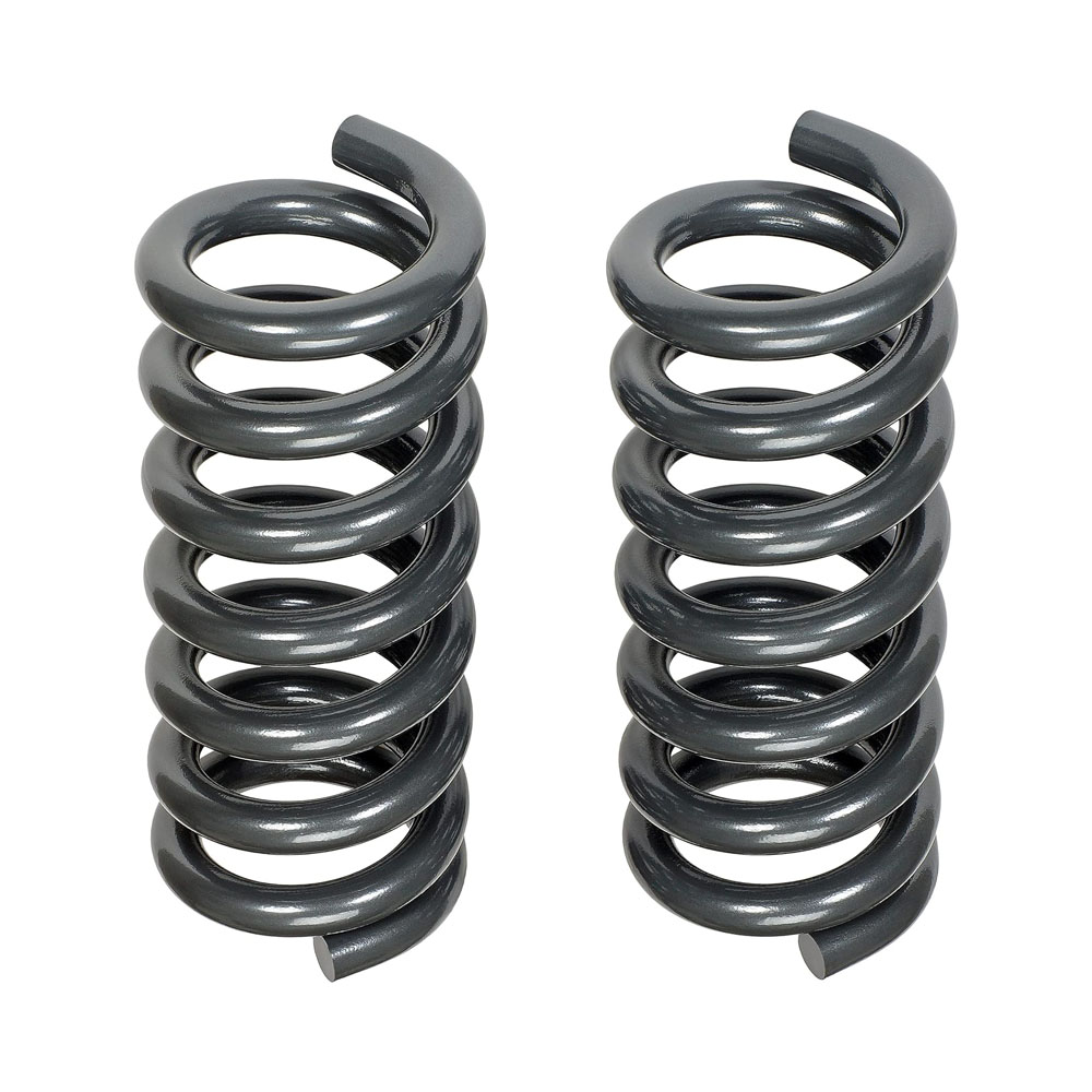 929-908 Front, Driver and Passenger Side Coil Springs, Set of 2 OE Solutions Series - Coil Spring Set - Severe Heavy Duty Coil Spring Upgrade - 70 Percent Increased Load Handling - Springs - Suspension Spring - This pair of extra-heavy-duty coil springs is designed to provide a 70% increase in load handling capability over the vehicle's nominal spring rate, and offer an easy upgrade for vehicles used in continuous heavy hauling conditions. Custom-engineered to improve ride quality, reduce driver fatigue, and improve handling, they're an ideal replacement for coil springs on many pickup trucks, SUVs, RVs, plow trucks, vans and more. Prefer upgrading to coil springs that aren't as stiff? Check out the lighter version of this spring set that provides a 35% increase in load handling capability over your truck's nominal spring rate. - Chevrolet 2006-96, Dodge 2010-94, GMC 2006-96, Ram 2013-11 - Dorman 929-908 Front Severe Heavy Duty Coil Spring Upgrade - 70 Percent Increased Load Handling Compatible with Select Models, 1 Pair - Severe Heavy Duty Coil Spring Upgrade - 70 Percent Increased Load Handling