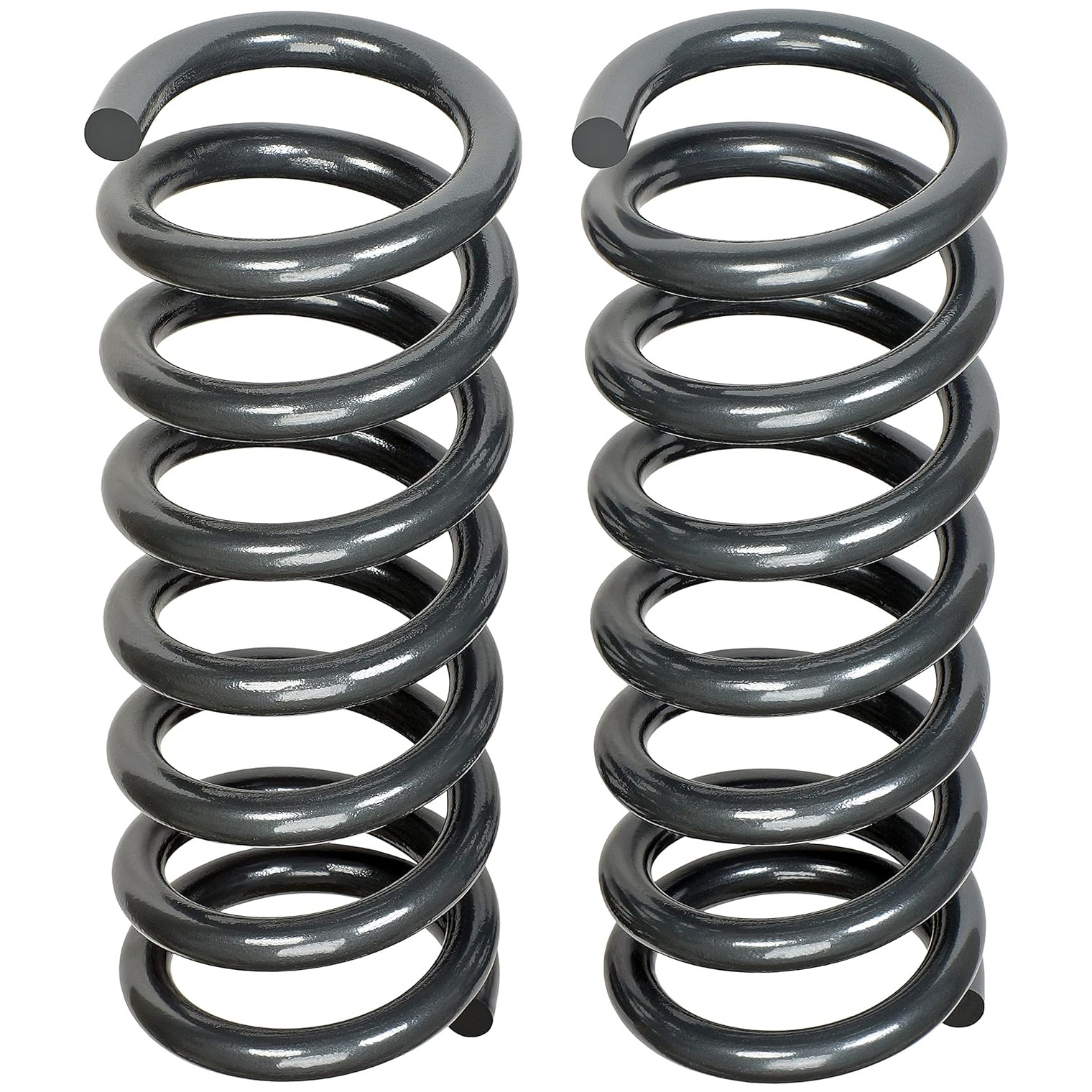 929-918 Front, Driver and Passenger Side Coil Springs, Set of 2 OE Solutions Series - Coil Spring Set - Severe Heavy Duty Coil Spring Upgrade - 70 Percent Increased Load Handling - Springs - Suspension Spring - This pair of extra-heavy-duty coil springs is designed to provide a 70% increase in load handling capability over the vehicle's nominal spring rate, and offer an easy upgrade for vehicles used in continuous heavy hauling conditions. Custom-engineered to improve ride quality, reduce driver fatigue, and improve handling, they're an ideal replacement for coil springs on many pickup trucks, SUVs, RVs, plow trucks, vans and more. Prefer upgrading to coil springs that aren't as stiff? Check out the lighter version of this spring set that provides a 35% increase in load handling capability over your truck's nominal spring rate. - Ram 2500 2021-19, Ram 3500 2021-19 - Severe Heavy Duty Coil Spring Upgrade - 70 Percent Increased Load Handling