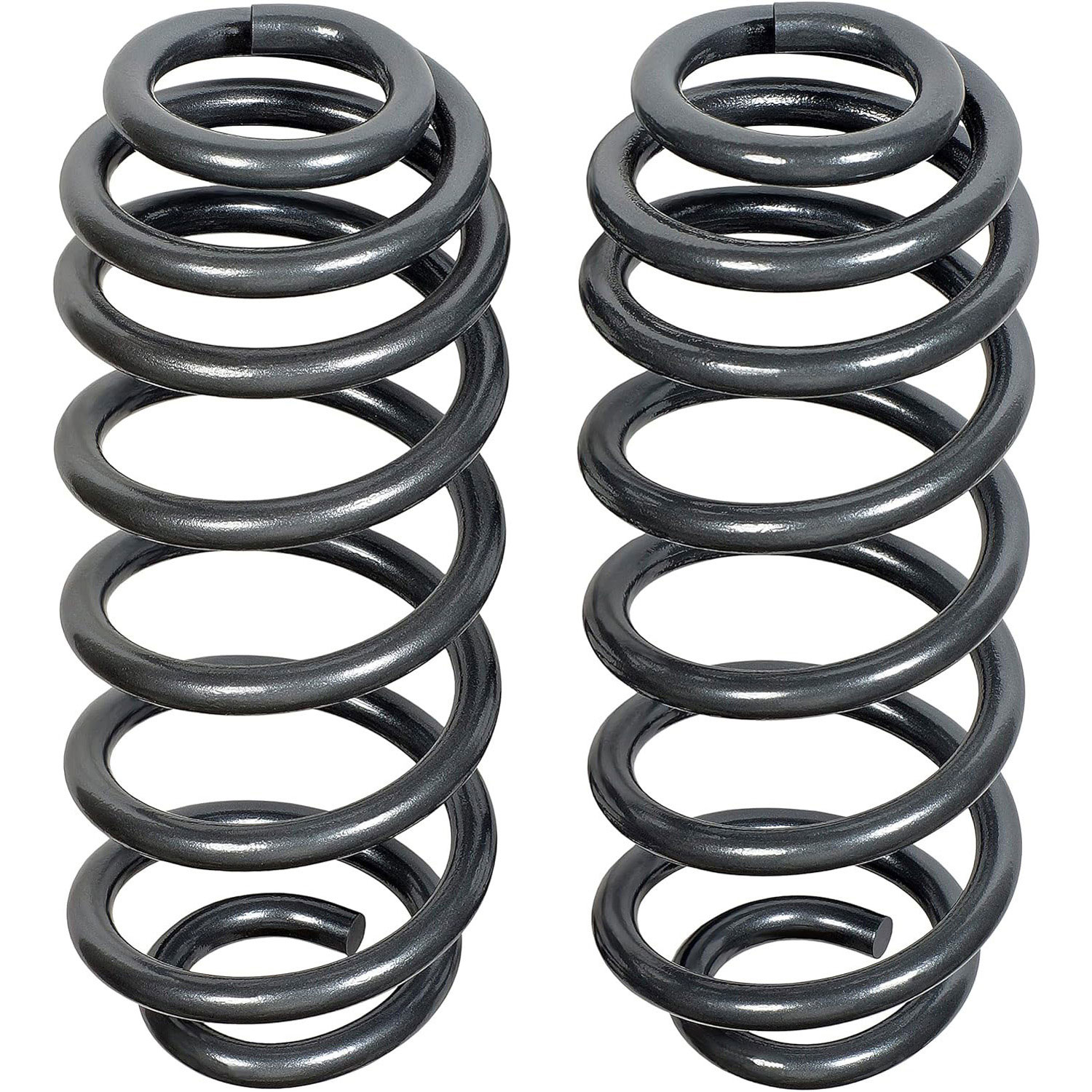 929-929 Rear, Driver and Passenger Side Coil Springs, Set of 2 OE Solutions Series - Coil Spring Set - Heavy Duty Coil Spring Upgrade - 35 Percent Increased Load Handling - Springs - Suspension Spring - This pair of heavy-duty coil springs is designed to provide a 35% increase in load handling capability over the vehicle's nominal spring rate, and offer an easy upgrade for vehicles used in continuous heavy hauling conditions. Custom-engineered to improve ride quality, reduce driver fatigue, and improve handling, they're an ideal replacement for coil springs on many pickup trucks, SUVs, RVs, plow trucks, vans and more. Need even stouter coil springs? Check out the our extra-heavy-duty version of this spring set that provides a 70% increase in load handling capability over your truck's nominal spring rate. - Cadillac 2021-02, Cadillac 2000, Chevrolet 2021-00, GMC 2021-00 - Dorman 929-929 Rear Heavy Duty Coil Spring Upgrade - 35 Percent Increased Load Handling Compatible with Select Cadillac/Chevrolet/GMC Models, 1 Pair - Dorman - OE Solutions Coil Spring 929-929 - Heavy Duty Coil Spring Upgrade - 35 Percent Increased Load Handling