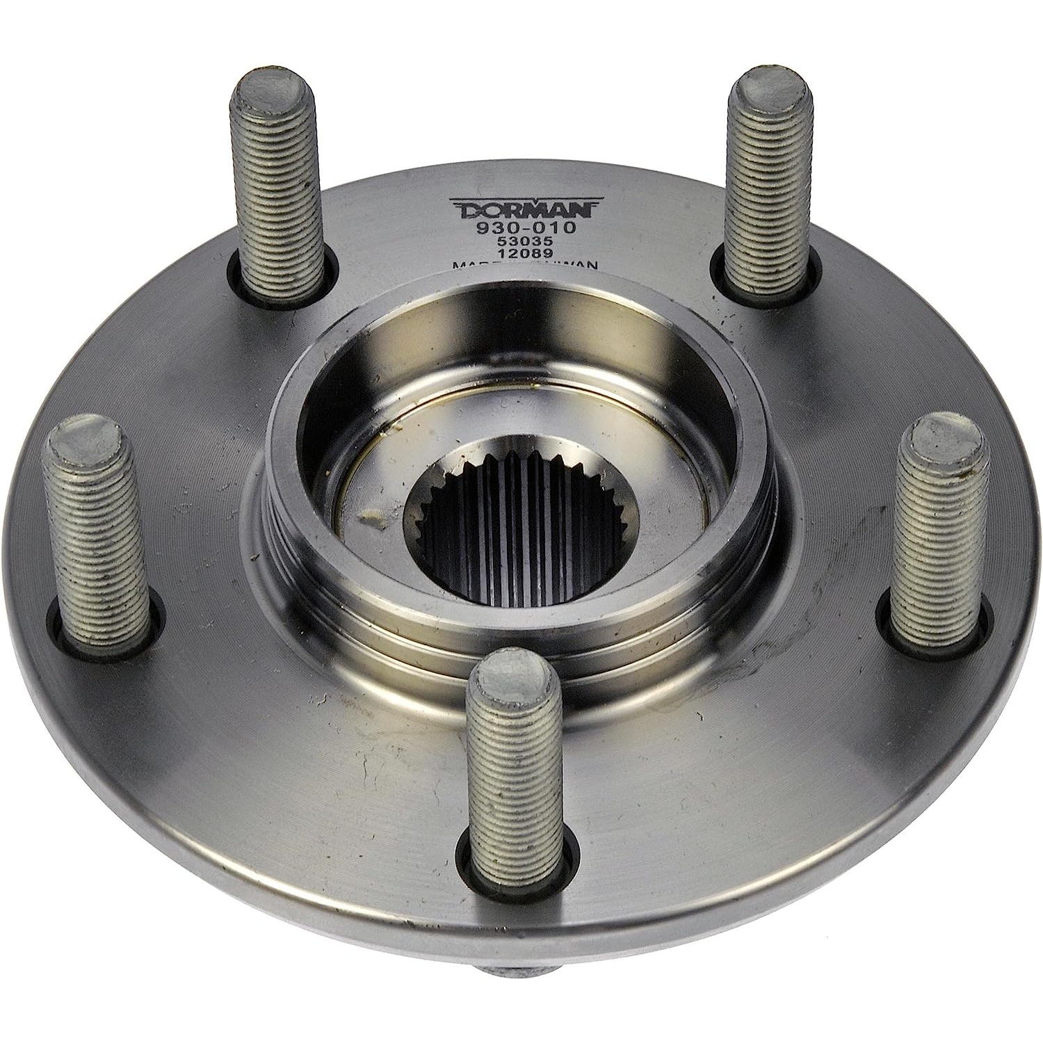 930-010 Front, Driver or Passenger Side Wheel Hub, 5 Lugs, OE Solutions Series - Dorman 930-010 Front Wheel Hub Compatible with Select Hyundai / Kia Models - Wheel Hub - Front - Wheel Hub - Front - Wheel Flange - Wheel Bearing Hub - This wheel hub is a direct replacement for the original equipment hub. It has undergone rigorous testing to ensure a proper fit and reliable performance over a long service life. - Hyundai Elantra 2012-07, Kia Forte 2013-10, Kia Forte Koup 2013-10, Kia Forte5 2013-12