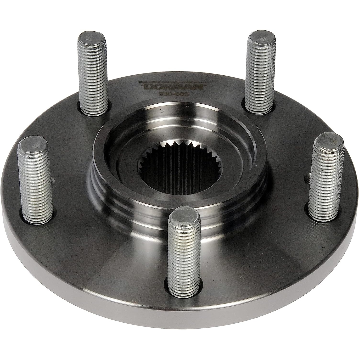 930-605 Front, Driver or Passenger Side Wheel Hub, 5 Lugs, OE Solutions Series - Dorman 930-605 Front Wheel Hub Compatible with Select Hyundai / Kia Models - Wheel Hub - Front - Wheel Hub - Front - Wheel Bearing Hub - Wheel Flange - This wheel hub is a direct replacement for the original equipment hub. It has undergone rigorous testing to ensure a proper fit and reliable performance over a long service life. - Hyundai 2016-06, Kia 2015-14, Kia 2009-07
