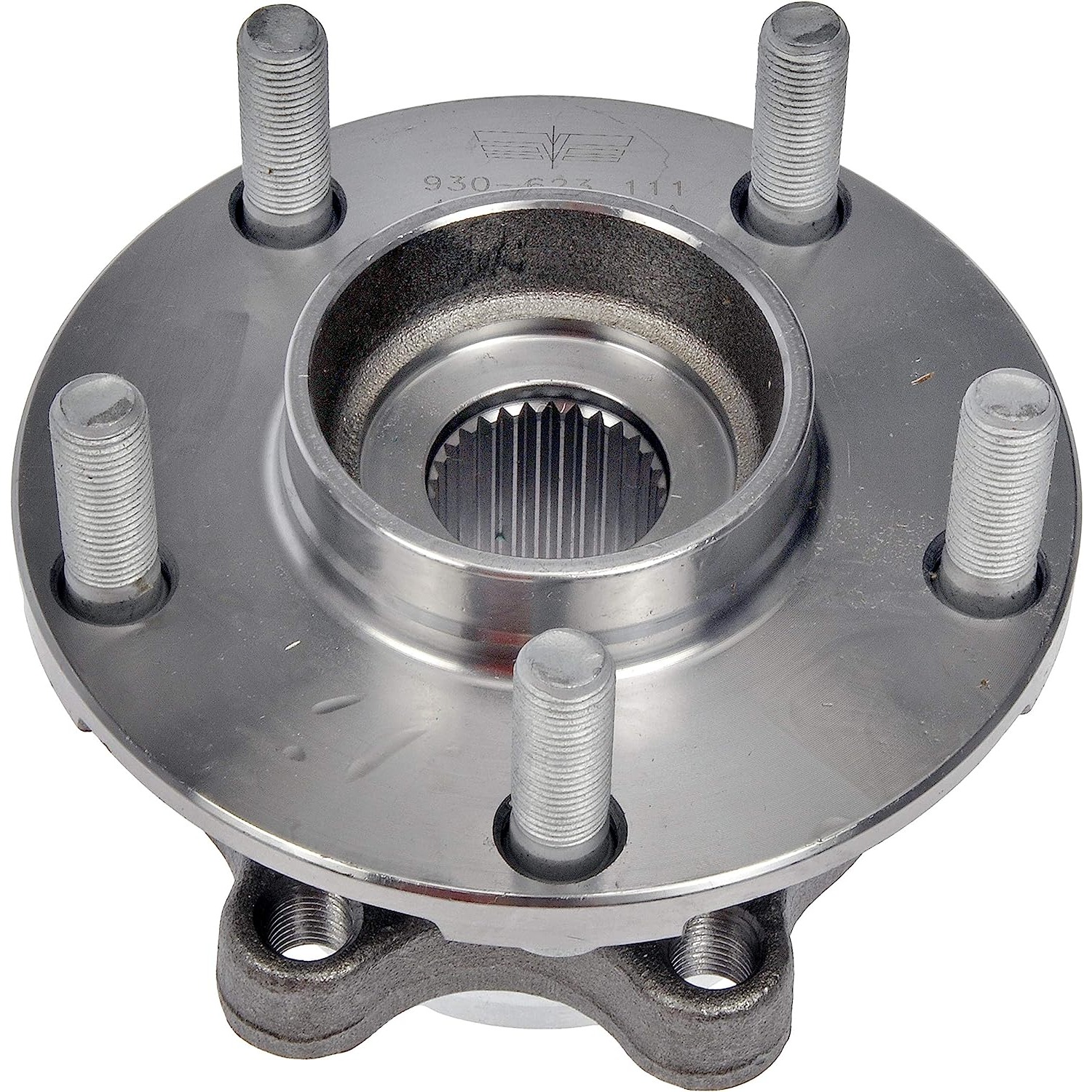 930-623 Front, Driver or Passenger Side Wheel Hub, 5 Lugs, With Bearing, OE Solutions Series - Dorman 930-623 Front Wheel Bearing and Hub Assembly Compatible with Select Nissan Models - Dorman 930-623 Front Wheel Bearing and Hub Assembly for Specific Nissan Models - Dorman - OE Solutions Bearing 930-623 - Hub Bearing Assembly - Wheel Hub And Bearing Assembly - Front - Wheel Bearing - Loaded Knuckle Assembly - Loaded Knuckles - This replacement wheel bearing and hub assembly comes with the hub and critical bearing replacement components included for a complete repair on specific vehicle applications. - Nissan Murano 2007-03, Nissan Quest 2009-04 - Wheel Bearing and Hub Assembly: Front, 5 Studs