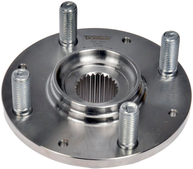 930-980 Wheel Hub, 4 Lugs, Without Bearing, OE Solutions Series - Dorman 930-980 Front Wheel Hub Compatible with Select Honda Models - Wheel Hub - Front - Wheel Hub - Front - Wheel Bearing Hub - Wheel Flange - This wheel hub is a direct replacement for the original equipment hub. It has undergone rigorous testing to ensure a proper fit and reliable performance over a long service life. - Honda Civic 2000-92, Honda Civic del Sol 1997-93