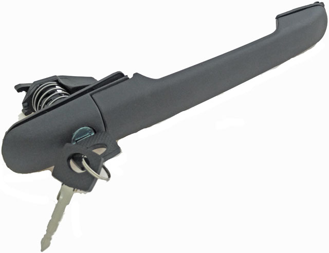 93130 Front, Driver or Passenger Side, or Rear, Passenger Side - Cargo Textured Black Exterior Door Handle, With Key Hole, Help Series - Dorman 93130 Exterior Door Handle Compatible with Select Dodge/Freightliner Models, Textured Black - Dorman Exterior Door Handle 93130 - DORMAN Front Exterior Door Handle for Dodge/Plymouth - Black - Exterior Door Handle Front Right and Left