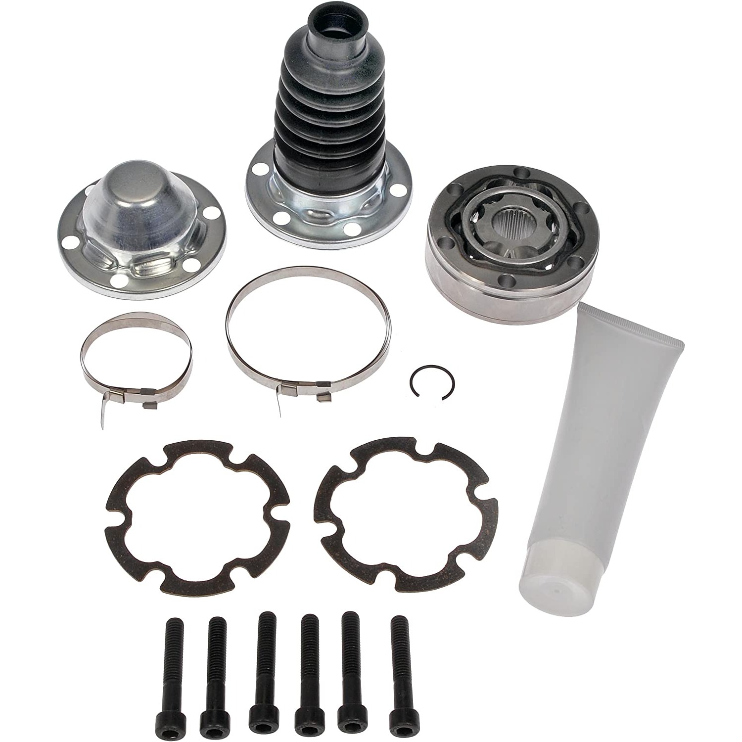 932-107 Rear Driveshaft CV Joint AWD OE Solutions Series - Dorman 932-107 Rear Driveshaft - CV at Transfer Case Drive Shaft CV Joint Compatible with Select Chevrolet/Pontiac Models - Dorman Driveshaft CV Joint 932-107 - DORMAN Propeller Shaft CV Joint Kit for Ford - Drive Shaft CV Joint Fits 2005 Chevrolet Equinox - Propeller Shaft CV Joint Kit - Propshaft Cv Jnt Kit - Propeller Shaft CV Joint Kit - Propeller Shaft Constant Velocity Joint - Prop Shaft Joint - Propeller Shaft Repair - This drive shaft constant velocity (CV) joint is designed to match the fit, appearance and function of the original CV joint on specified vehicles, and is engineered for durability and reliable performance. - Chevrolet Equinox 2006-05, Pontiac Torrent 2006