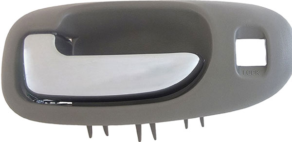 93287 Front, Driver Side Gray bezel with chrome lever Interior Door Handle, Without Door Lock Button, Sedan, Help Series - Dorman 93287 Front Driver Side Interior Door Handle Compatible with Select Chrysler/Dodge Models - Dorman - HELP Interior Door Handle 93287 - Interior Door Handle Front Left Chrome Lever with Keyhole Light Gray Housing - Interior Door Handle Front Left Chrome Lever With Keyhole Light Gray Housing