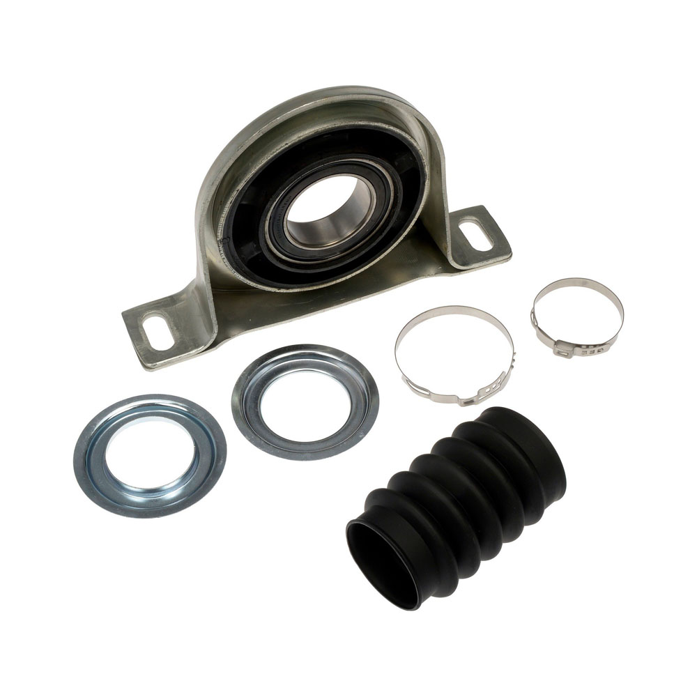 934-042 OE Solutions Series Center Bearing - Rubber and Steel, Sold individually - Cntr Supprt Brng - Cntr Supprt Brng - Driveshaft Center Support Bearing - Centre Support Bearing - Center Support Bearing - Hanger Bearing - Driveshaft Support Bearing - Propeller Shaft Support Bearing - This drive shaft center bearing is designed to match the fit and function of the original bearing on specified vehicles, and is engineered for durability and reliable performance. - Dodge 2009-07, Freightliner 2009-07 - Dorman Driveshaft Center Support 934-042 - Driveshaft Center Support Bearing