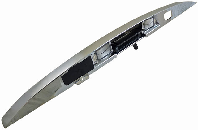 93574 Direct Fit Liftgate Latch Handle, Sold Individually - Dorman Liftgate Latch Handle 93574 - Liftgate Handle Assembly with Window Bottom with Camera Hole Chrome - Liftgate Handle Assembly With Window Bottom With Camera Hole Chrome