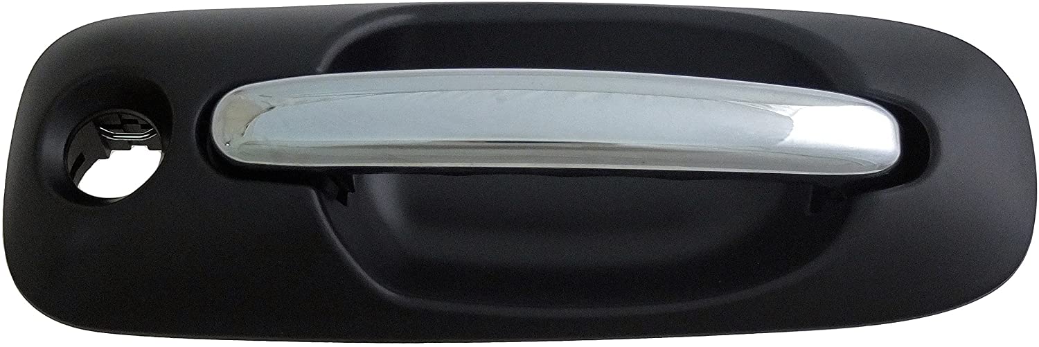 93610 Driver Side Black Exterior Door Handle, With Key Hole, Help Series - Dorman - HELP Exterior Door Handle 93610 - Exterior Door Handle Side Sliding Left With Keyhole Chrome Lever Black Housing