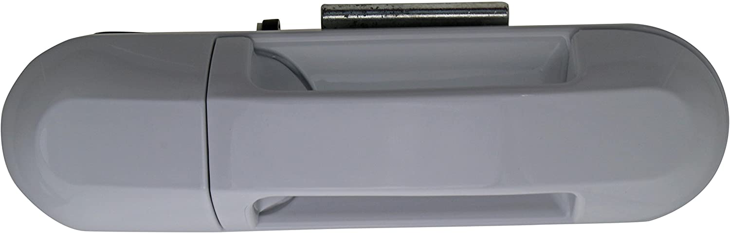 93937 Rear, Passenger Side White Exterior Door Handle, Without Key Hole, Help Series - Dorman - HELP Exterior Door Handle 93937 - Exterior Door Handle Rear Right JP Oxford White Clearcoat White