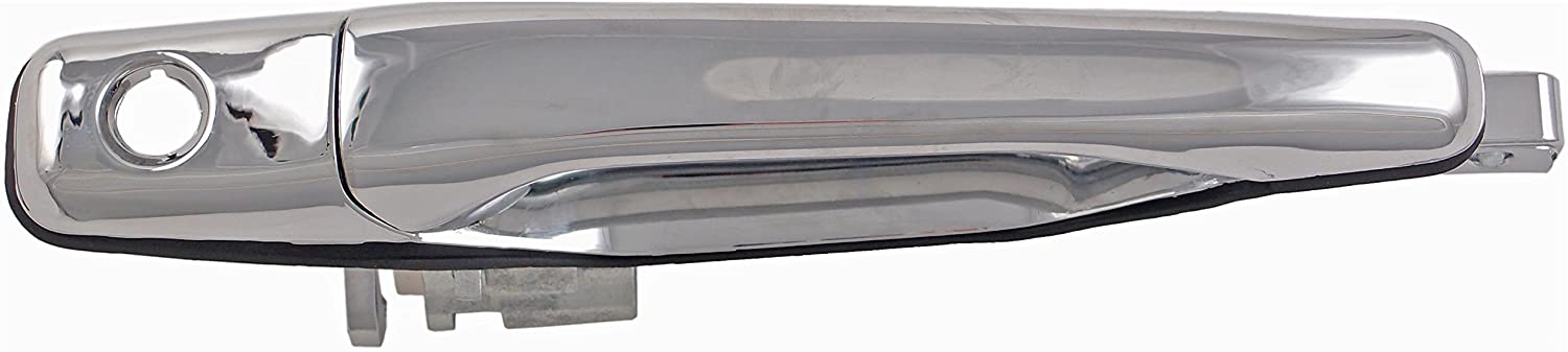 94018 Front, Driver Side Chrome Exterior Door Handle, Without Key Hole, Help Series - Dorman 94018 Front Driver Side Exterior Door Handle Compatible with Select Mitsubishi Models, Chrome - Dorman - HELP Exterior Door Handle 94018 - Exterior Door Handle Front Left Chrome (Metal)