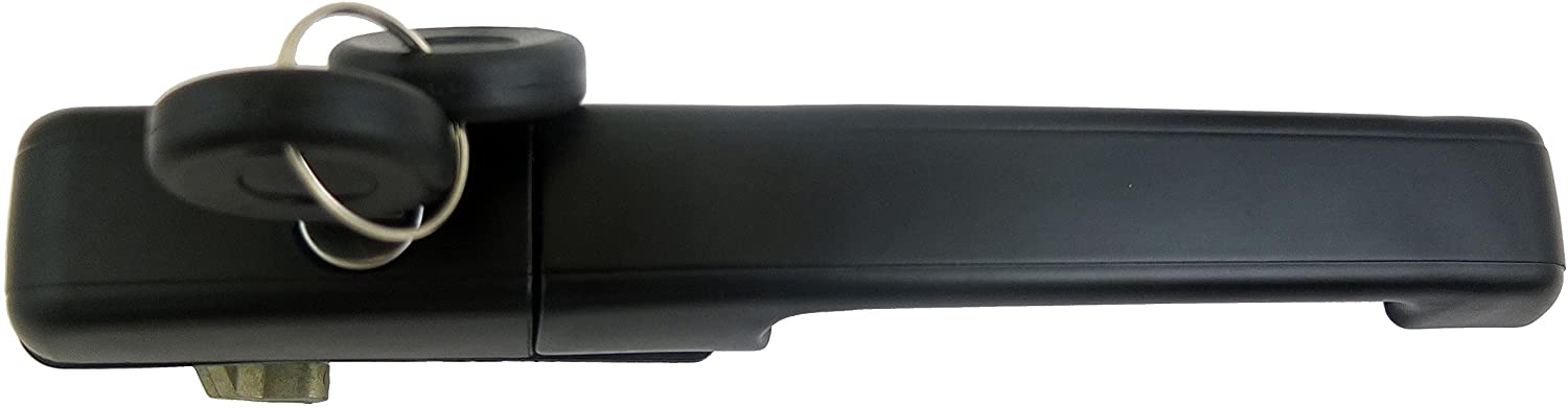 94499 Front, Driver Side Textured Black Exterior Door Handle, Without Key Hole, Help Series - Dorman - HELP Exterior Door Handle 94499 - Exterior Door Handle Front Left Black Without Power Lock With Key