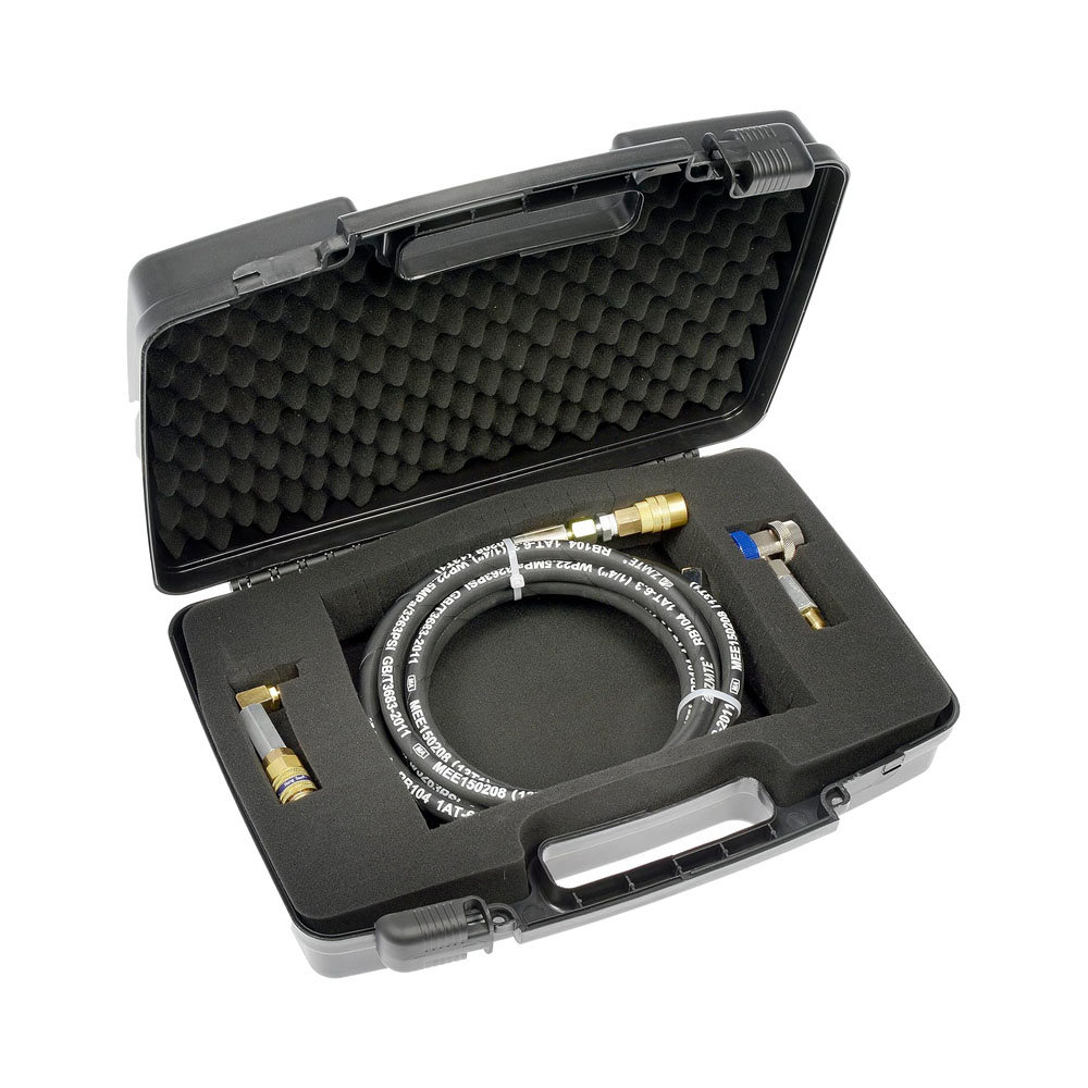 949-301 Direct Fit Nitrogen Suspension Refill Tool, Sold Individually - Air Suspension Tool - Nitrogen Suspension Refill Tool - Air Suspension Nitrogen Refill Tool Kit - This air suspension refill kit includes the necessary tools to properly refill a nitrogen-charged air suspension following service on specified vehicles. Made of quality materials, this tool kit has been tested to ensure reliable service. - Jeep 2021-11, Ram 2021-13 - Dorman Air Suspension Refill Tool Kit 949-301 - Nitrogen Suspension Refill Tool, With Hose, Connectors, And Case