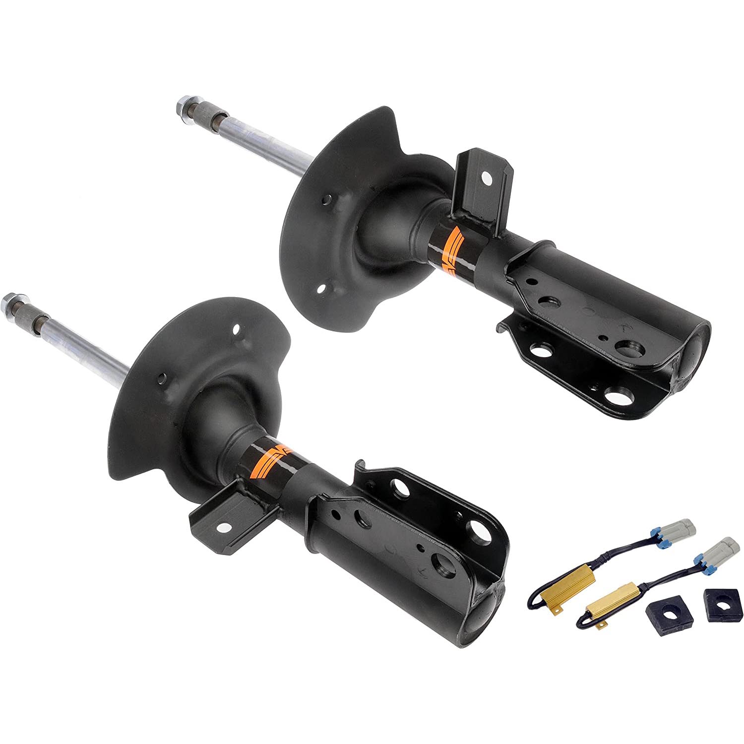 949-519 Coil Spring Conversion Kit - Direct Fit, Kit - Air Suspension Delete Kit, Front, with Resistors - Air Suspn Delete Kit - Air Suspension Delete Kit - Airbag to Coil Spring Kit - Airbag to Coil Spring Conversion Kit - Delete Kit, Air Suspension - Air Suspension Removal Kit - Conversion Kit, Airbag to Coil Spring - Failed air suspension too costly to repair? This partial air-to-coil spring conversion kit replaces failed front air springs with conventional steel springs. Cost-effectively restore a smooth ride by only replacing the parts necessary. - Cadillac DeVille 1999-97, Cadillac Eldorado 2002-97 - Suspension Strut Conversion Kit 949-519